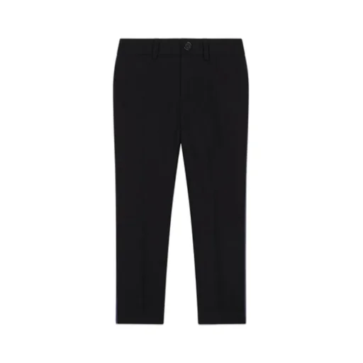 Side-Band Wool Trousers