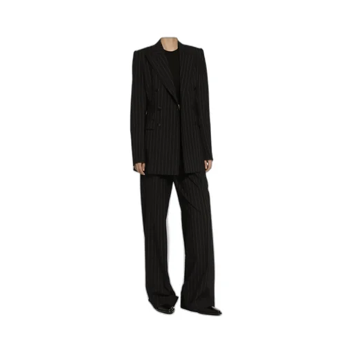 Horn Pinstripe Wool Pants