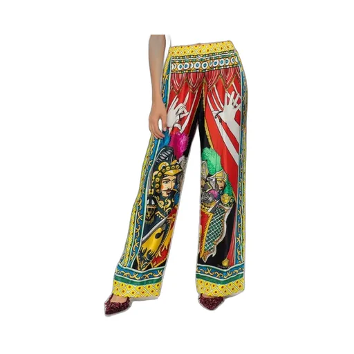 Carretto Printed Wide Leg Pajama Pants