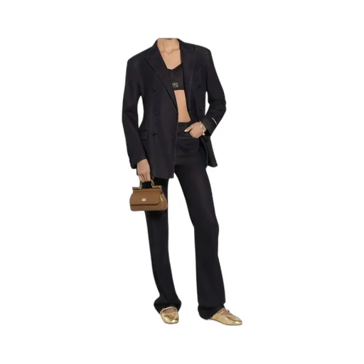 Double-Breasted Peak-Lapel Jacket