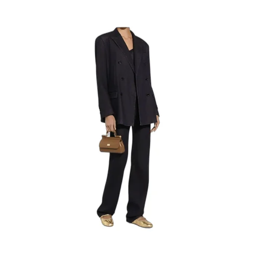 Double-Breasted Peak-Lapel Jacket