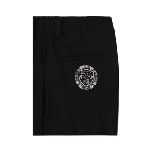 Side-Band Wool Trousers