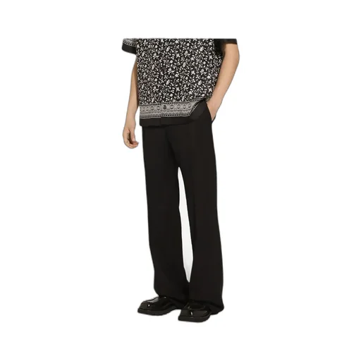 Mid-Rise Straight-Leg Trousers