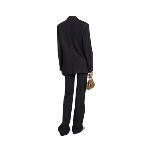 Double-Breasted Peak-Lapel Jacket