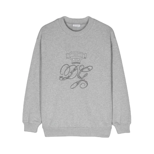 Logo-Embroidered Drop Shoulder Sweatshirt