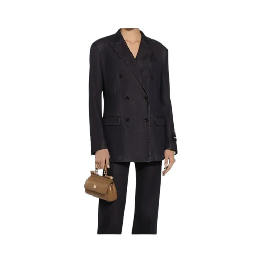Double-Breasted Peak-Lapel Jacket