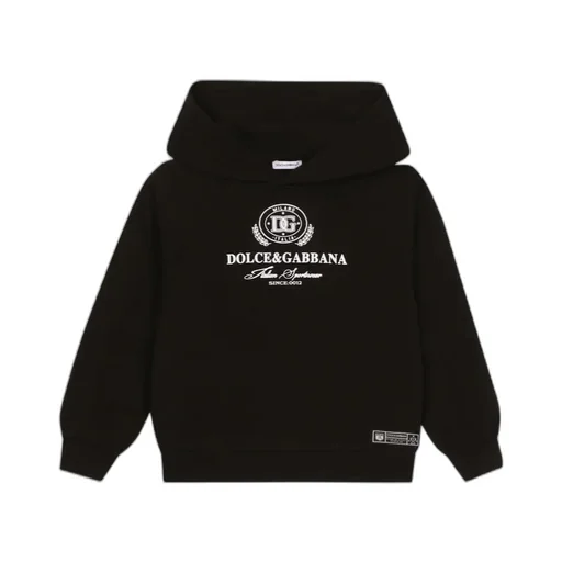 Logo Printed Long Sleeved Hoodie