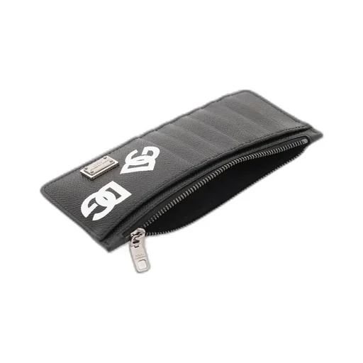 Logo-Plaque Zipped Cardholder