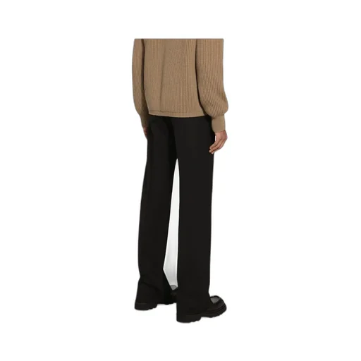 Mid-Rise Straight-Leg Trousers