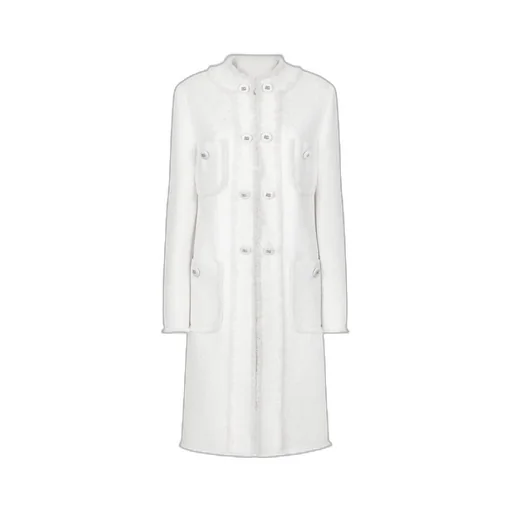 Single-Breasted Tweed Coat