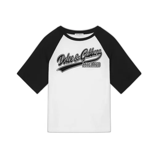 Logo Printed Crewneck Jersey T-Shirt