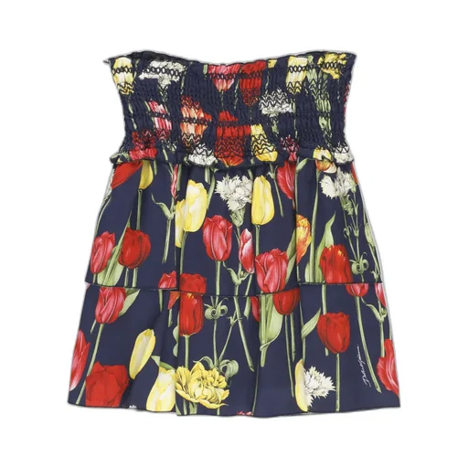 Tulip Printed Viyella Skirt
