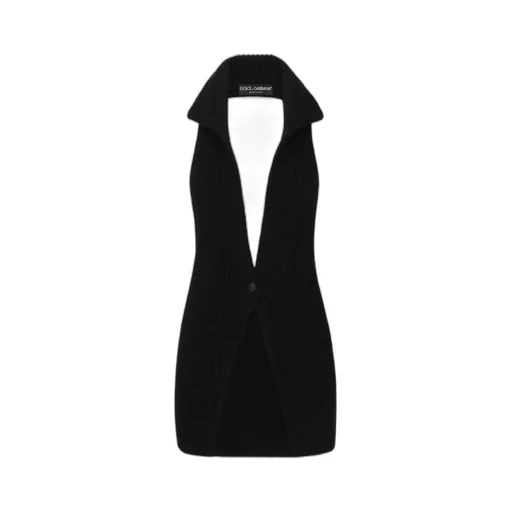 Fisherman's Rib-Knit Wool Vest