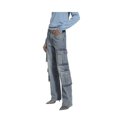 Logo Plaque Cargo Jeans