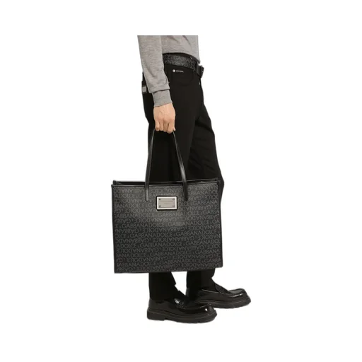 Logo Jacquard Large Shopper Bag