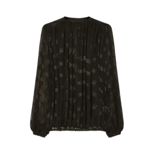 Dg Logo Monogram Pattern Blouse