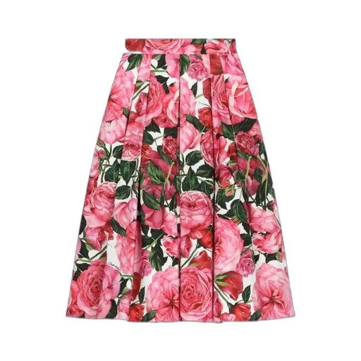 Floral-Printed Straight Hem Skirt