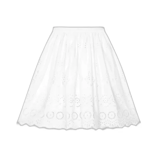 Broderie Anglaise Cotton Skirt