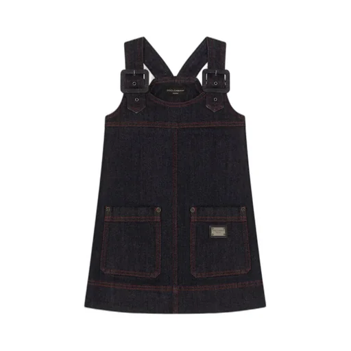 Logo-Plaque Dress