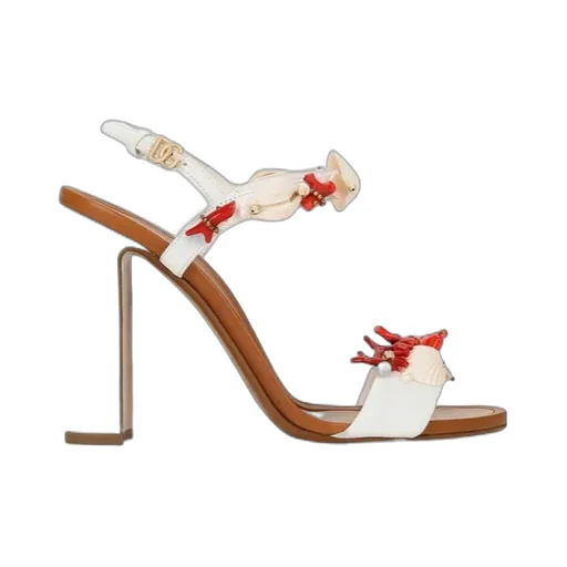 Keira Coral Embroidered Sandals