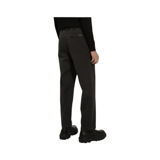 Logo Patch Straight Leg Trousers