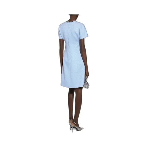 Bouclé A-Line Midi Dress