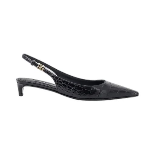 Embossed Slingback Pumps