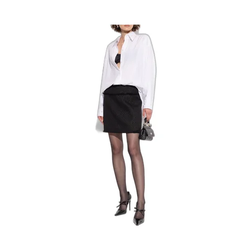 Embroidered Collar Long-Sleeved Shirt