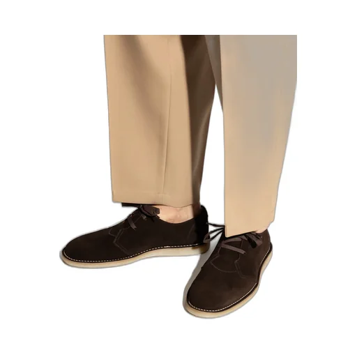 Round Toe Lace-Up Shoes