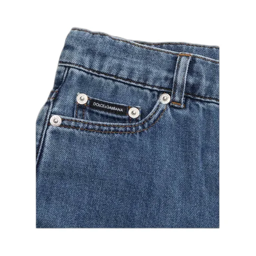 Straight Leg Denim Jeans