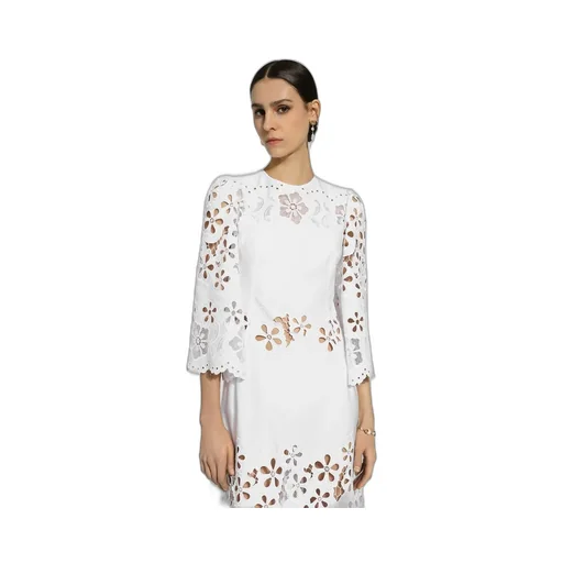 Cut-Out Detailed Calf-Length Dress