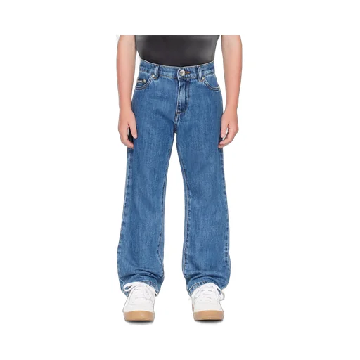 Straight Leg Denim Jeans