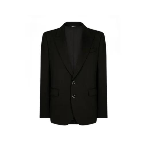 Peak Lapel Single-Breasted Jacket