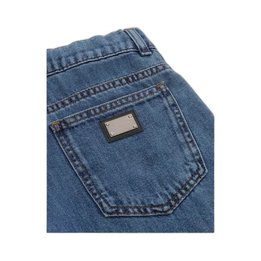 Straight Leg Denim Jeans