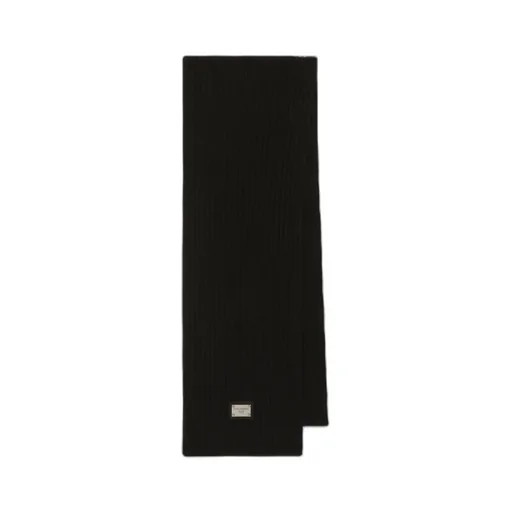 Logo-Patch Knitted Scarf