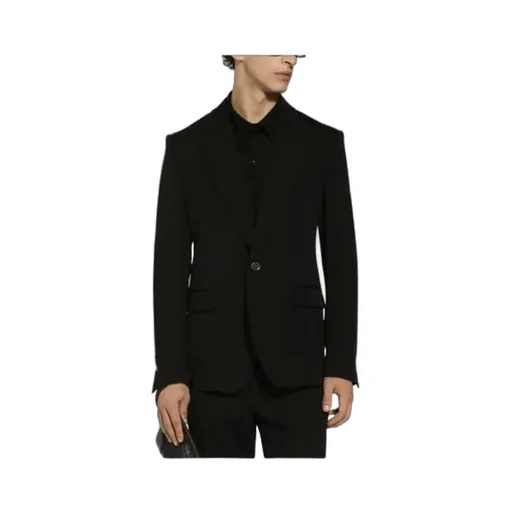 Peak Lapel Single-Breasted Jacket