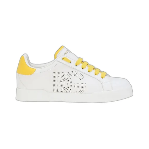 Portofino Dg Logo Perforated Sneakers
