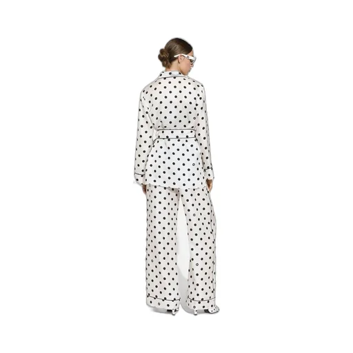 Polka-Dot Printed Pajama Shirt