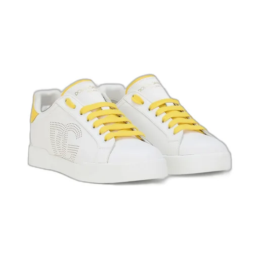 Portofino Dg Logo Perforated Sneakers