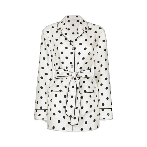 Polka-Dot Printed Pajama Shirt
