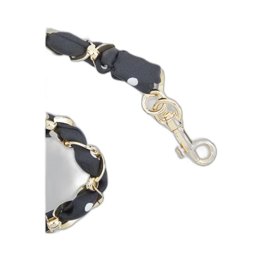 Polka Dot Printed Chain-Link Bag Strap