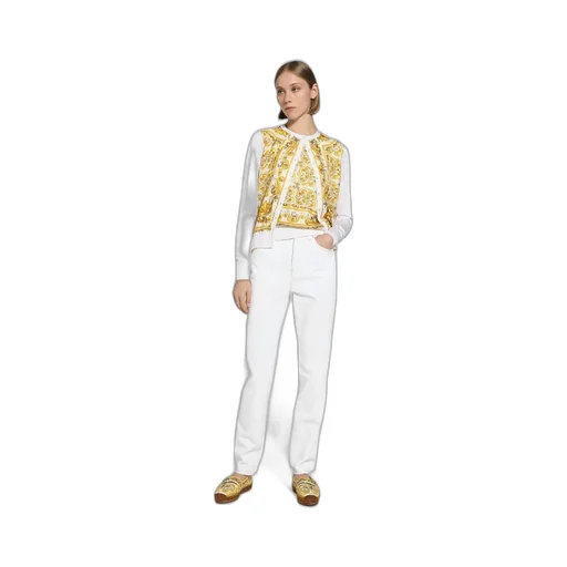 Majolica-Printed Cardigan