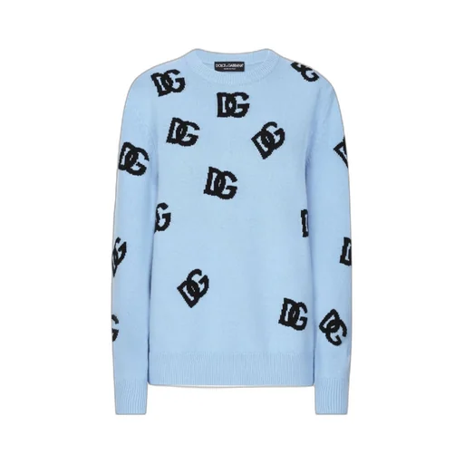 Dg Logo Intarsia Knitted Jumper