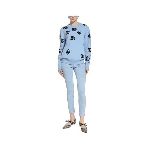 Dg Logo Intarsia Knitted Jumper