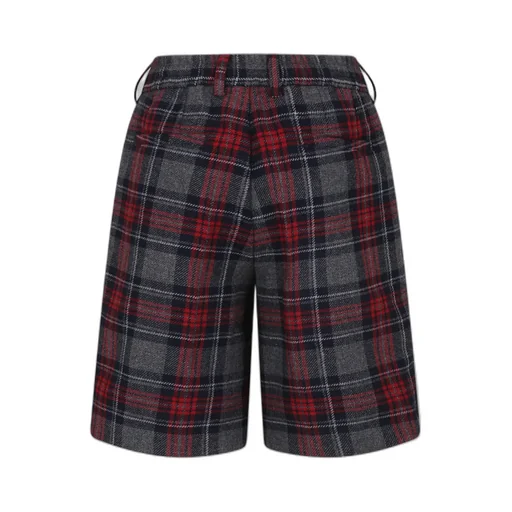 Logo-Print Tartan-Pattern Shorts