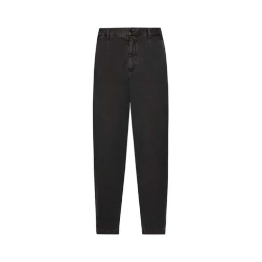 Logo Patch Straight Leg Trousers