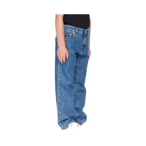 Straight Leg Denim Jeans
