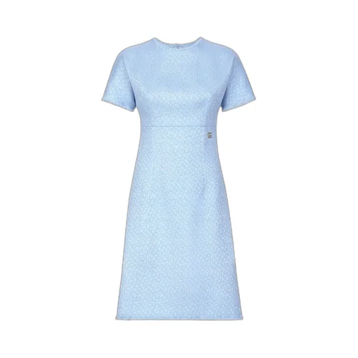 Bouclé A-Line Midi Dress