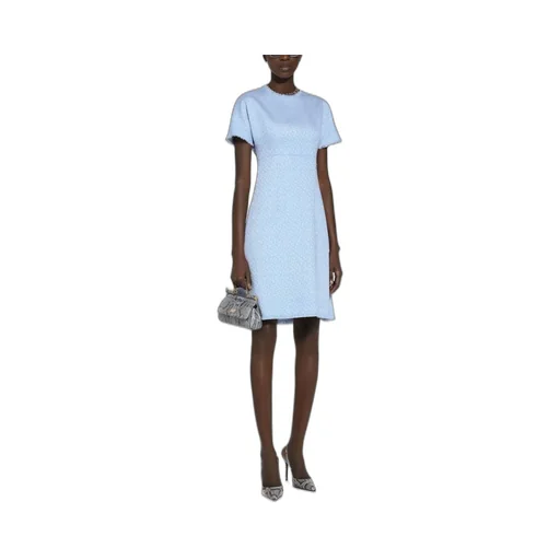Bouclé A-Line Midi Dress
