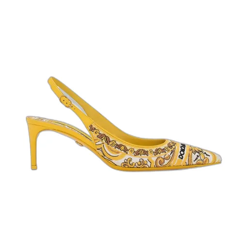 Majolica Embroidered Slingback Pumps